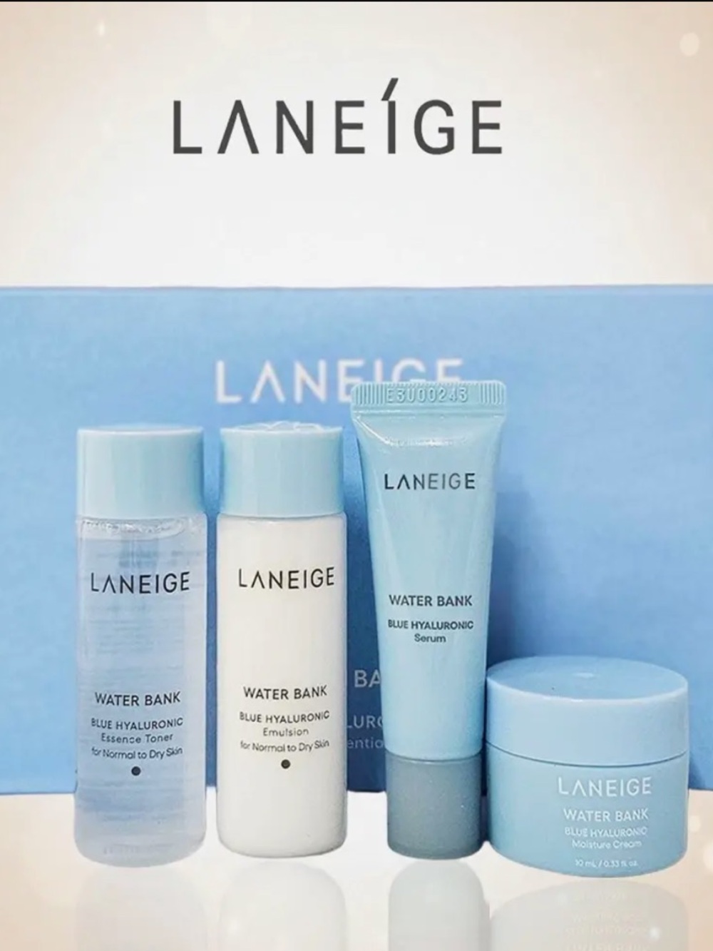 LANEIGE Water Bank Blue Hyaluronic Skincare Set - Light Blue